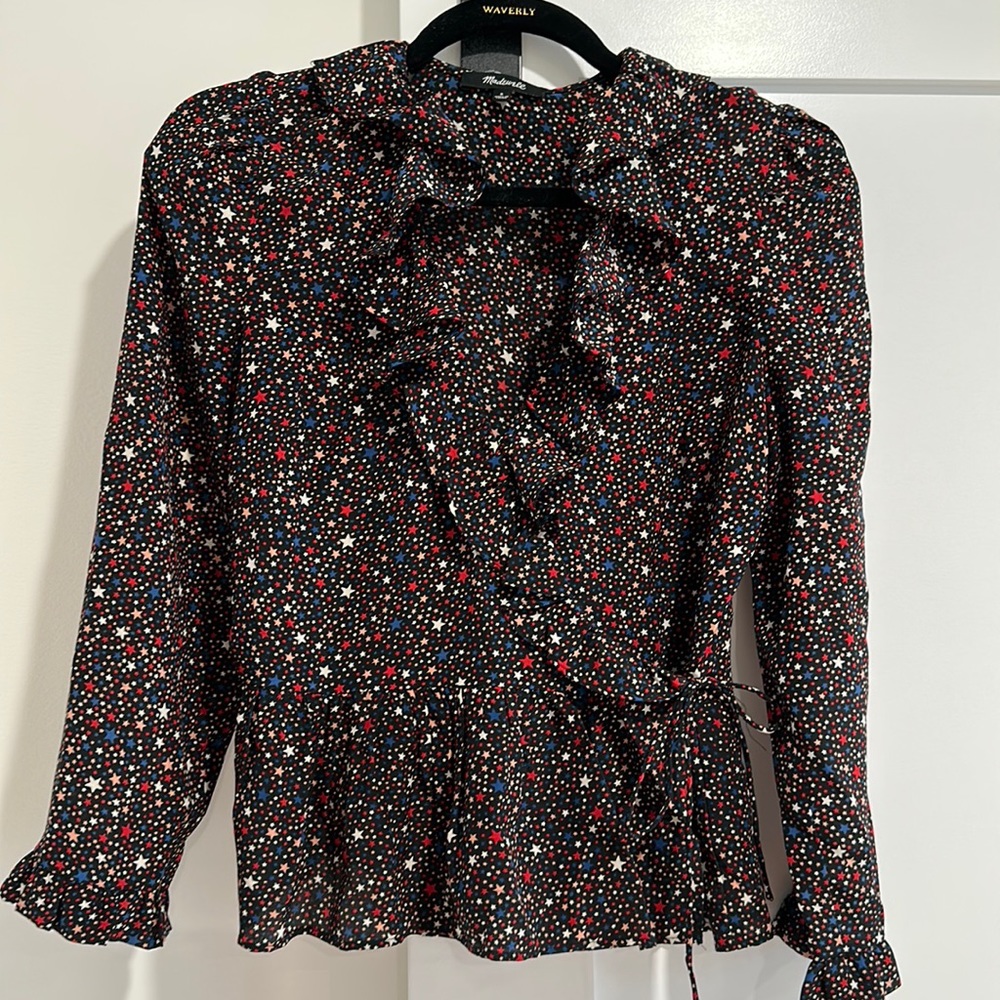 Star print blouse